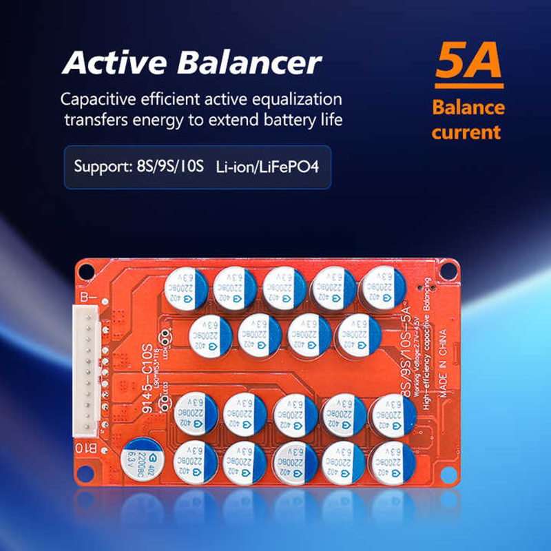 5A Batterij Actieve Equalizer Balancer Egalisatie Balanceren Li-Ion/LiFePo4 18650 Lithium Balance Board 4 S 8 S 10 S 16 S 24 S