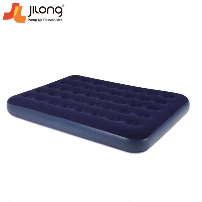 Flocking Comfortable Inflatable Air Bed PVC Portable Air Mattress Eco-friendly Outdoor Camping