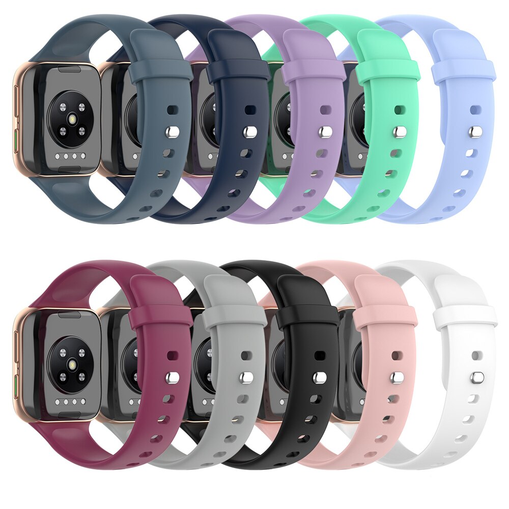 Offizielle Stil Silikon Armband Für Oppo Uhr 41mm 46mm original SmartWatch Band Ersatz Armband Armband Gürtel heißer