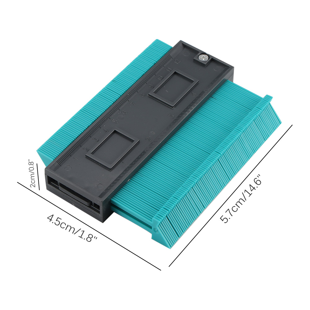 Plastic Contour Duplicatie Gauge Carpenter Tool Meten Radiant Heerser Contour Meter Markering Tegel Bezuinigingen Betegelen Laminaat Gereedschap