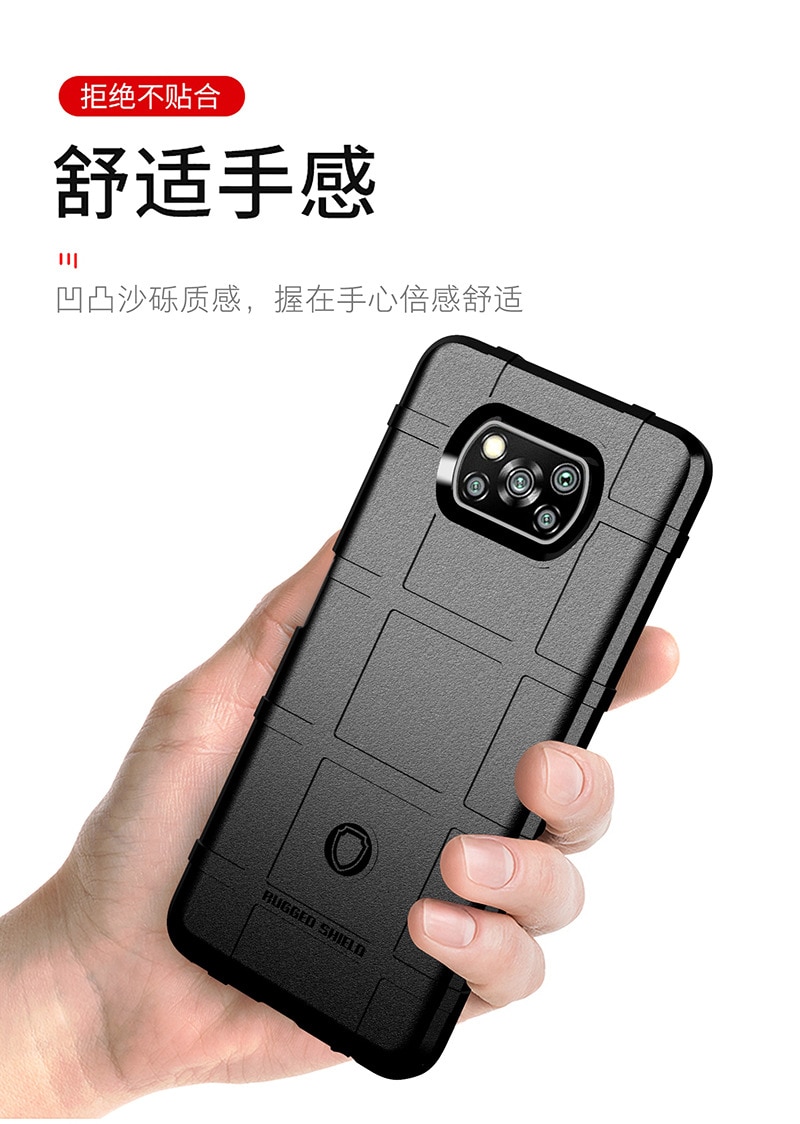 For Xiaomi Pocophone Poco X3 NFC Case Hard Silicone rugged shield shockproof Armor Protective Back Cover case for xiaomi poco x3