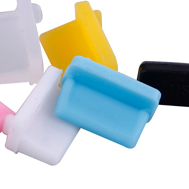 10Pcs Universele Usb Silicone Anti Dust Plug RJ45 Interface Stofdicht Poort Cover Stopper Voor Laptop Pc