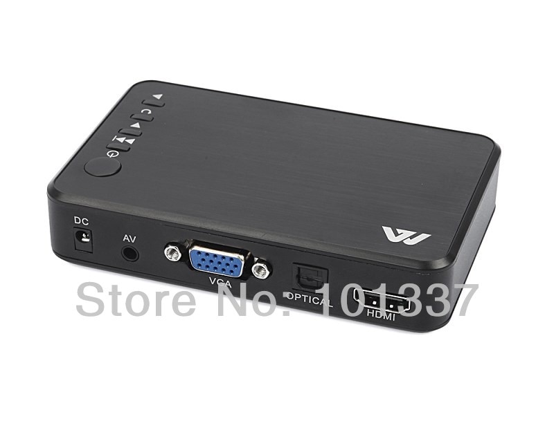 MP023 3D USB Full HD 1080P HDD Media Player HDMI VGA AV Optical HDMI AV USB host MKV H.264 AVI