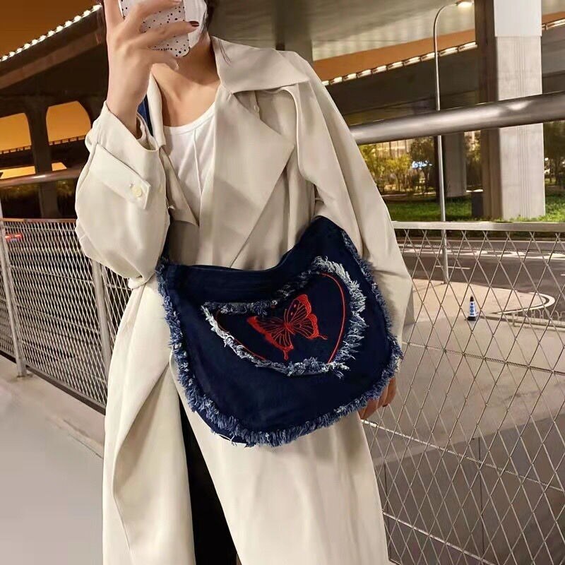 Butterfly Ita Bag For Women - Y2K Tote & Crossbody Shoulder Bag With Clear Window For Pins - View #9