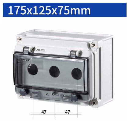 Indoor and outdoor waterproof button switch control box plastic rainproof electric control box box electrical protection cover: A-3
