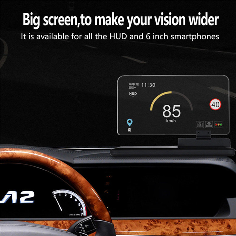 Voiture GPS navigateur support de voiture support pour téléphone noir tapis antidérapant universel Smartphone projecteur HUD tête haute support d'affichage