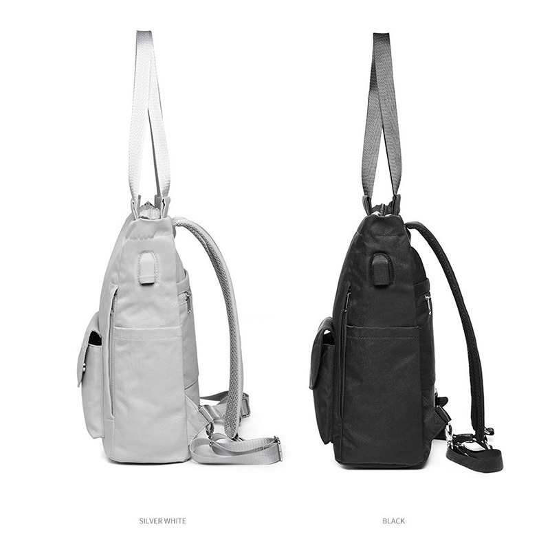 Mochila para mujer, mochila impermeable para ordenador portátil con estilo, 13,3, 14, 15,6 pulgadas, coreana, lona Oxford, mochila universitaria USB para mujer