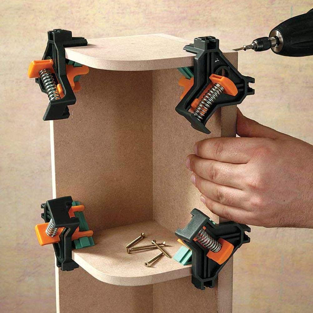 DIY Hoek Klemmen Quick Vaste Robuuste 90 Graden Haakse Clamp Fishtank Glas Hout Fotolijst Houtwerk Haakse 4 STUKS