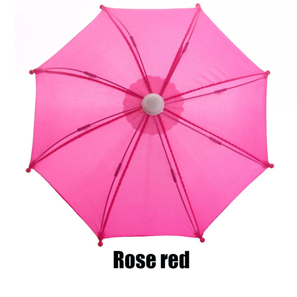 Neue Stil Bunte Kunststoff Mini Regenschirm Regen Getriebe Spielzeug Regenschirm Baby Spielzeug Mädchen Puppe Verschönerung Puppe Kleidung Dekoration: Chocolate