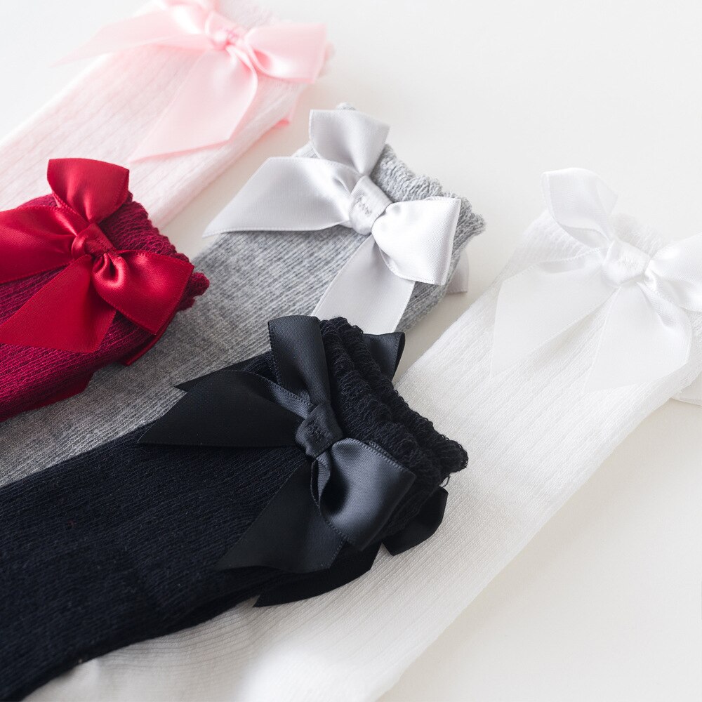1pc neue mädchen kinder feste farbe blase mund weich und bequem baby baumwolle spitze vertikale krawatte gestreiften socken und strümpfe