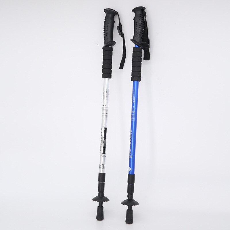 Trekking Pole Outdoor Supplies Camping Climbing Equipment Multi-function Folding Telescopic Aluminum Super Light Walking Stick