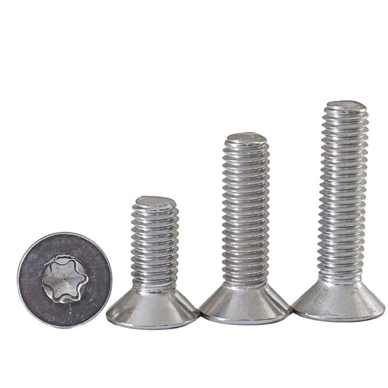25/50 stks M2.5 M3 M4 304 Rvs Zes Kwab Torx Platte Verzonken Kop Schroef Bolt
