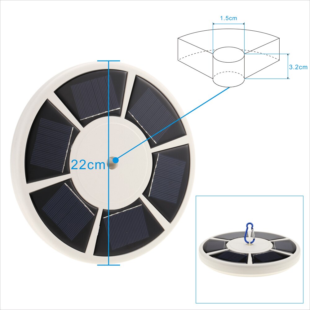 Lumière LED solaire lampe solaire 26 LED énergie solaire drapeau pôle lampe contrôle de la lumière sensible étanche lumière de jardin en plein air