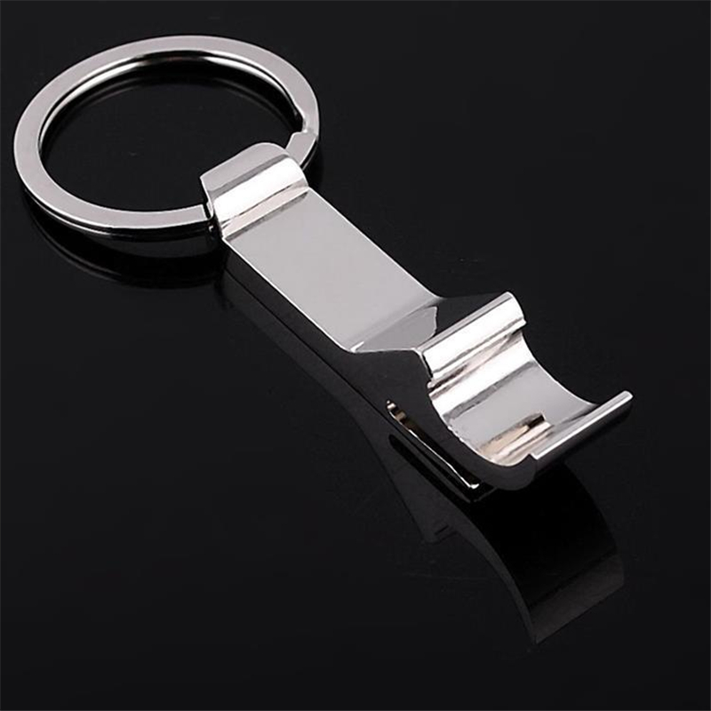 Ouvre-bouteille de poche portable en aluminium, ouvre-bouteille de bière, porte-clés, décoration de porte-clés, de faveur de fête de mariage, outils de bar,