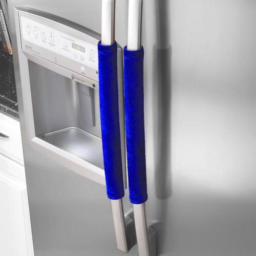 Official 2 PCS Kitchen Appliance Handle Cover Decor Smudges Door Refrigerator Fridge Oven: 4