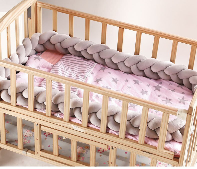 3M di Lunghezza Del Presepe Cuscino abbraccio Cuscino infantile Tessitura Del bambino Imbottiture e Paraurti infantile stanza Del bambino Decorazione Della stanza Del bambino: 10