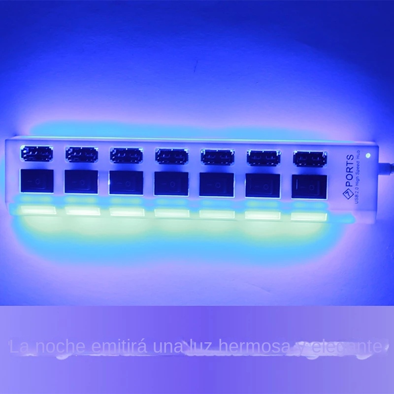 With On/Off Switch HUB 4 Ports USB Hub Computer USB Extension Hub One Drag Four USB 2.0 Splitter PC Laptops Desktop OTG Usb Hub