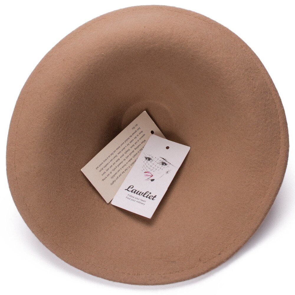 Sombreros de fieltro de lana para mujer, sombrero para la cabeza con Base de cono para el cuerpo, , boda, suministro A264, 100%