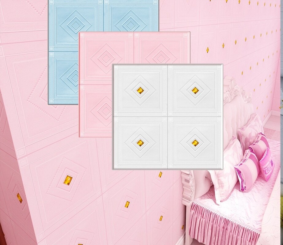 3D Tape Boor Behang Waterdichte En Vochtbestendige Plafond Slaapkamer Achtergrond