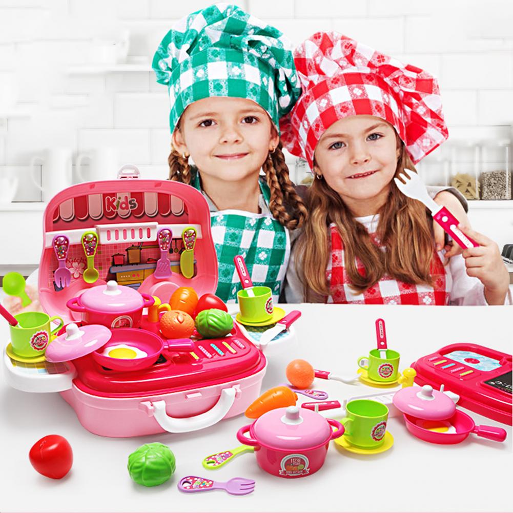Pretend Play Speelgoed Onderhoud Kit Bus Shape Praktische Vermogen Plastic Beauty Accessoires Ouder-kind Interactief Spel Speelgoed