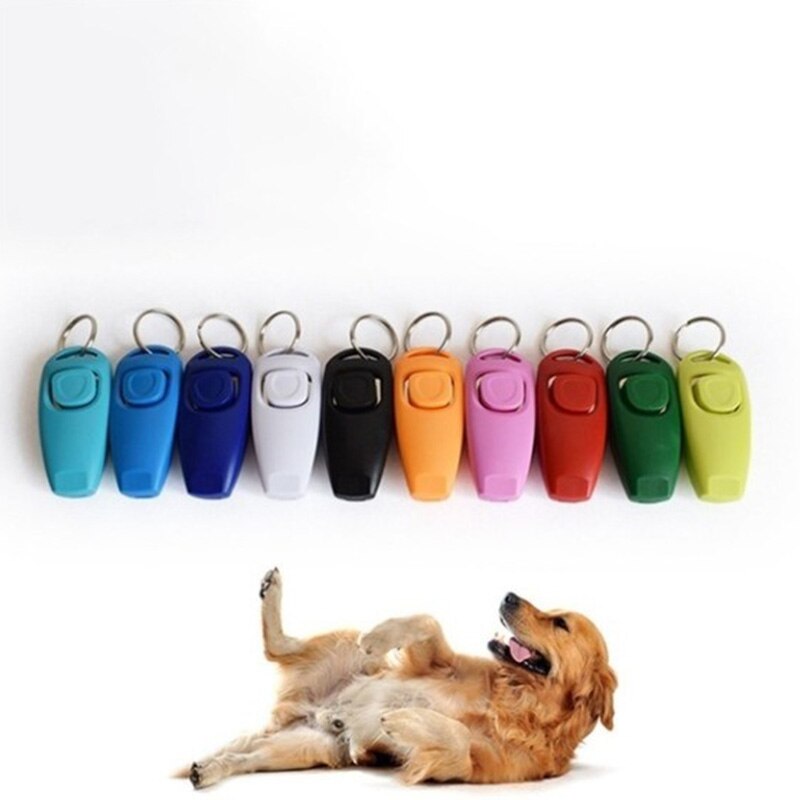 Two together 1 dog training ring pet ring piece + whistle training dog whistle with key chain