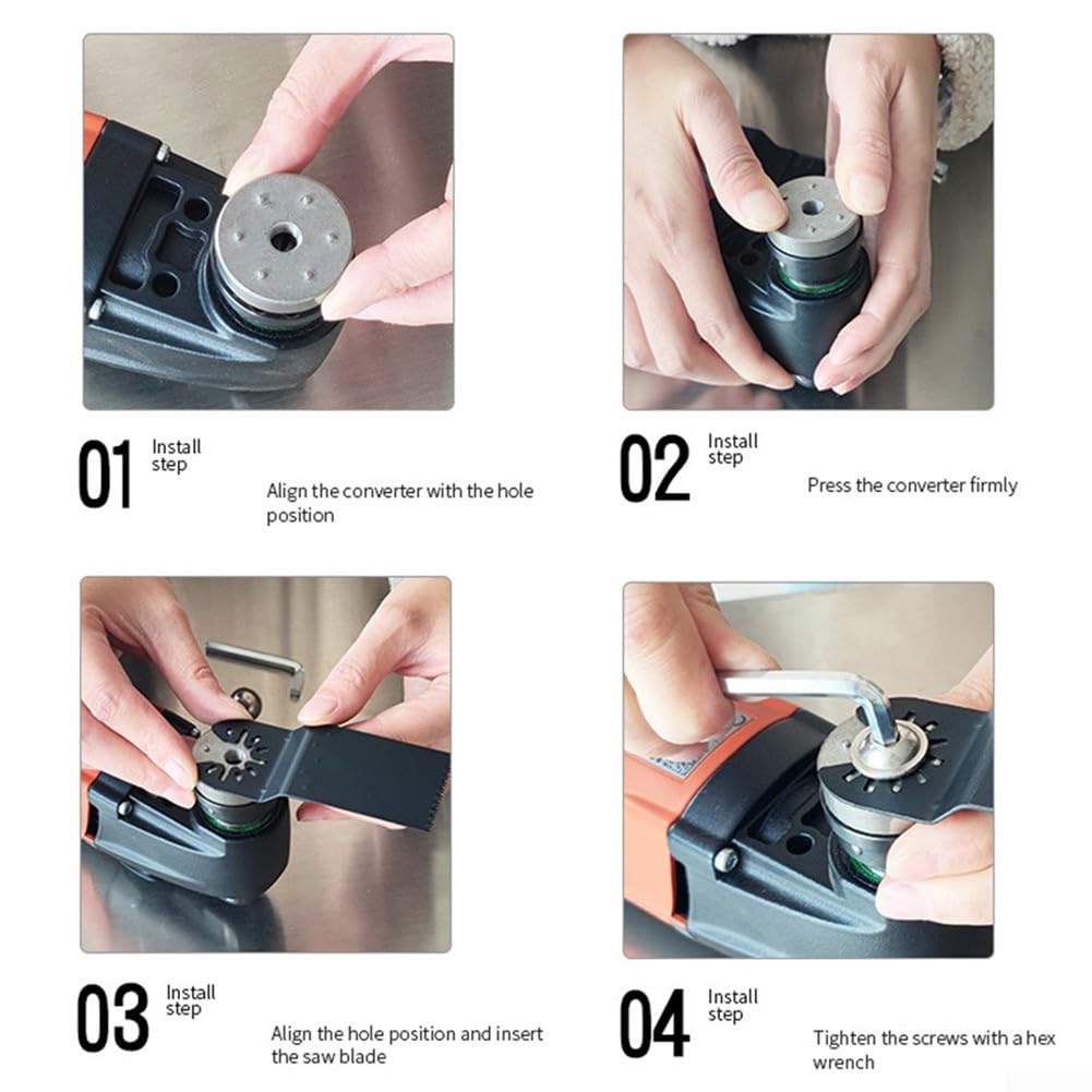3-delig voor Starlock-adaptergereedschap, Star Lock-systeem, elektrisch gereedschap, oscillerende zaagbladadapter