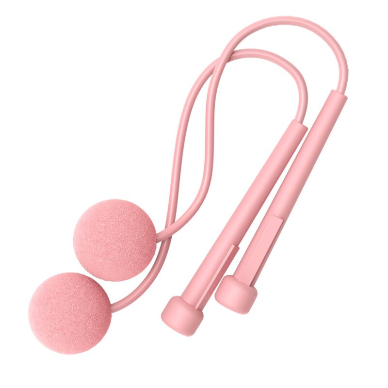 Weighted Jump Rope Wireless Heavy Jump Rope Gym Workout Equipments for Home Battle Rope Ball Cordless Jumping Rope: Pink
