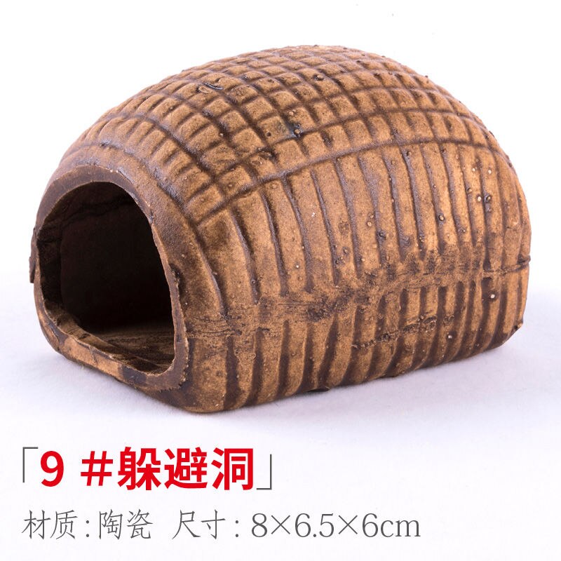 Retro Ceramic Decoration Fish Tank Shrimp Tank Dodging House Spawning Fish Hiding Landscaping Aquarium Decor Accessories: 9