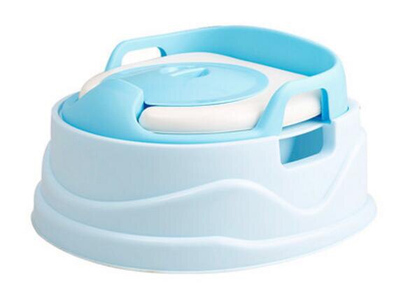3 in 1 colorful potty pee trainer for baby training potty: Blue