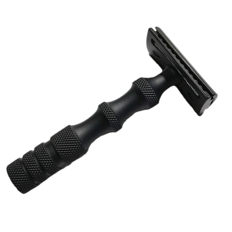 Short Handle Classic Razor Double Edge Mens Shaving Razor Manual Shaver Holder: Default Title