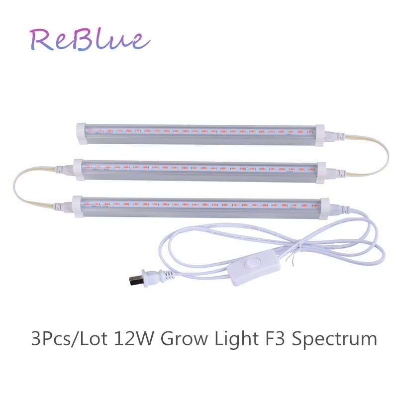 ReBlue Wachsen Geführte Anlage Licht LED Wachsen Licht Gesamte Spektrum Phyto Lampe 12W T5 Anlage Lampe Für Pflanzen blume drinnen hydro