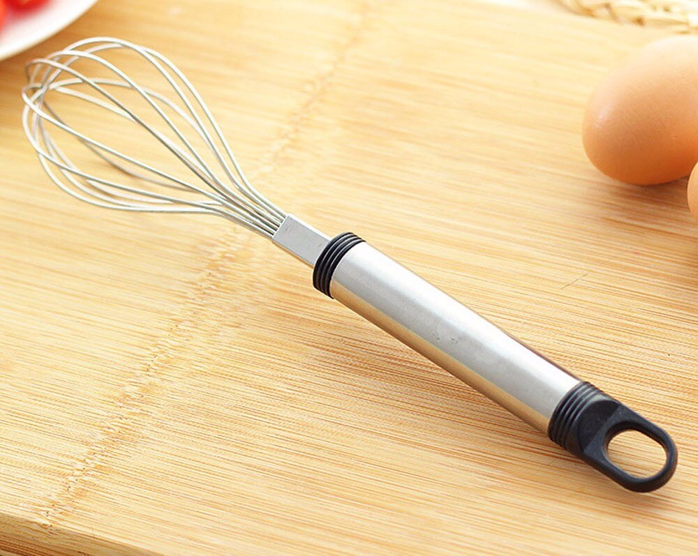 Handgreep Klop Rvs Mixer Ballon Eiklopper Gereedschappen Eiklopper Bakken Gebak Gereedschappen Coil Whisk Melk Blender Keuken Tool #30