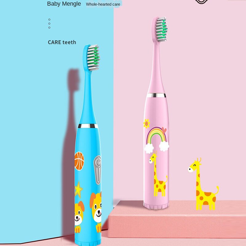 Children Electric Toothbrush Heads Smart Electric Teeth Brush Battery models/Rechargeable Replacement Brush Heads Kids
