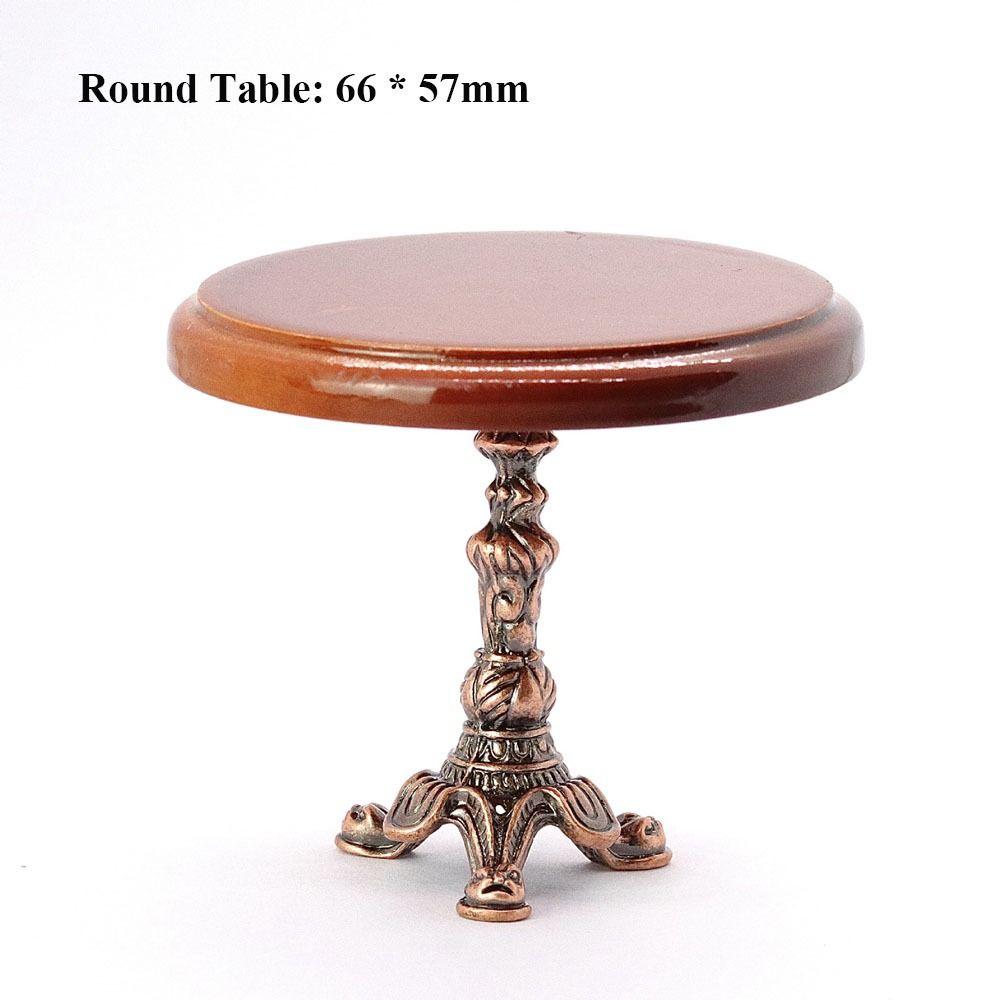 Mini 1:12 Poppenhuis Meubels DIY Micro leven Retro Miniatuur Bureau Eenvoudige Meubeldecoraties Poppenhuis Accessoires