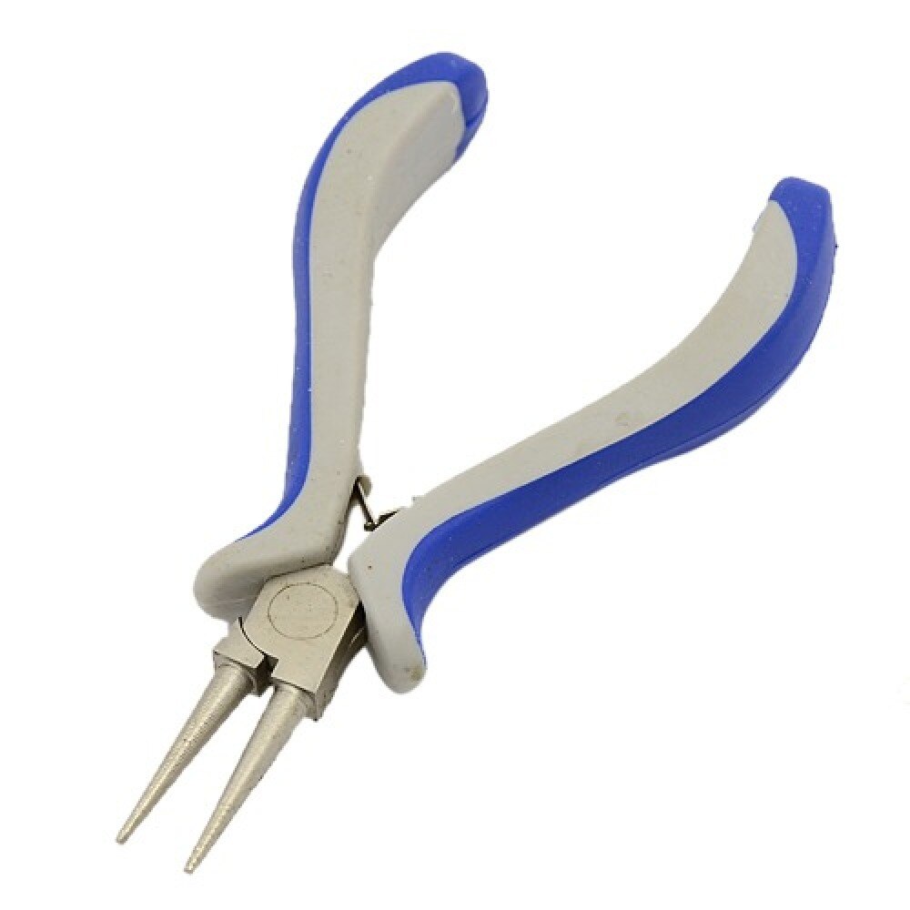 DIY Schmuck Werkzeug setzt mit Kohlenstoff Stahl Runde Nase Zangen und Kupfer Schmuck Draht für schmuck DIY machen, gemischt Farbe F80: 58mmx125mm