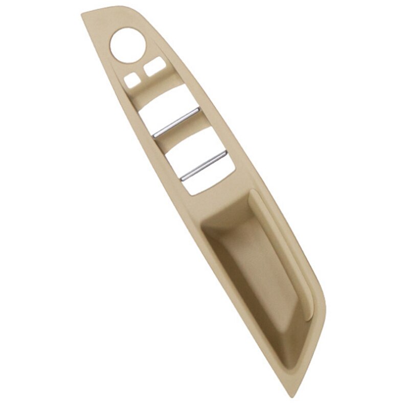 Pour BMW Série 5 F10 F11 F18 Cadre Porte Rangement Poignée Intérieure Porte Avant Gauche Panneau Porte Intérieure Siège Conducteur Bouton Interrupteur Lifter Lève-vitre (Couleur : Black-Panel