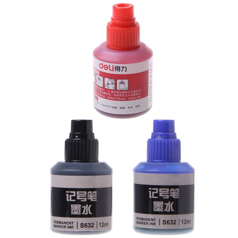 12Ml Waterdicht Direct Droog Graffiti Verf Pen Olie Inkt Refill Voor Marker Pennen Axyf