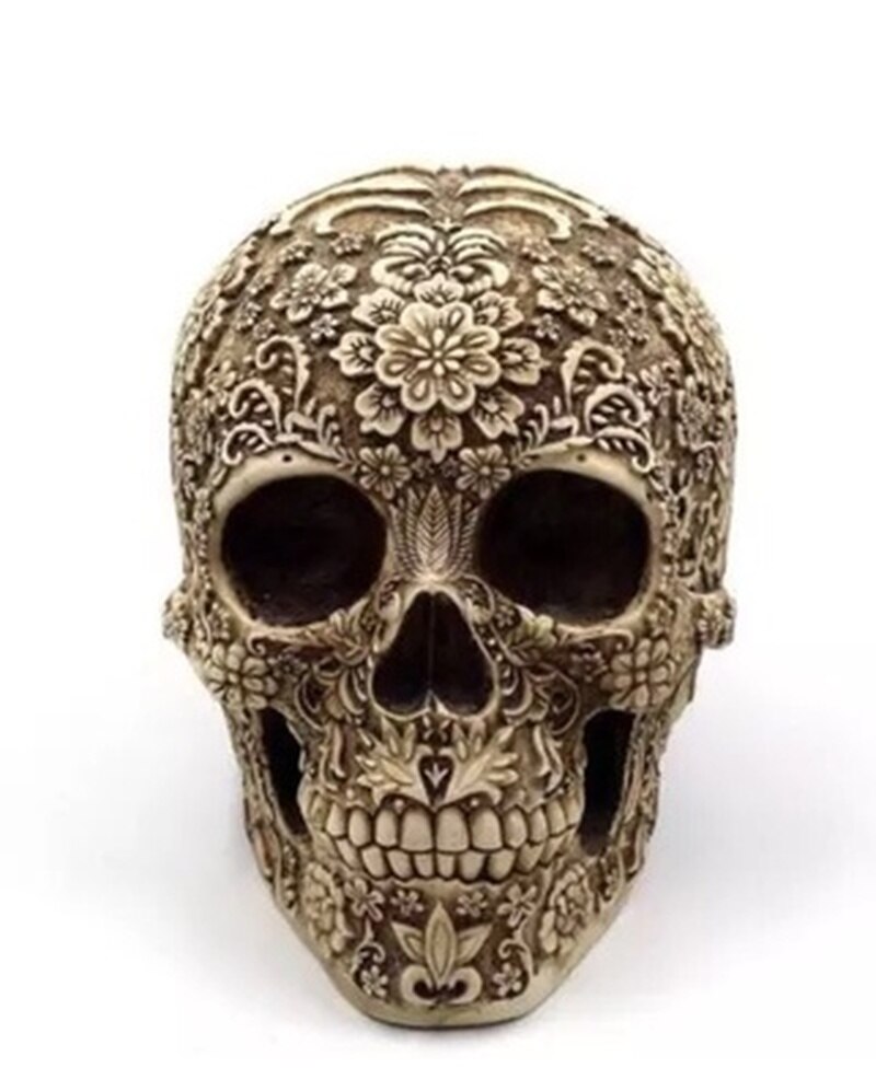 Carved skull European model counter decoration retro