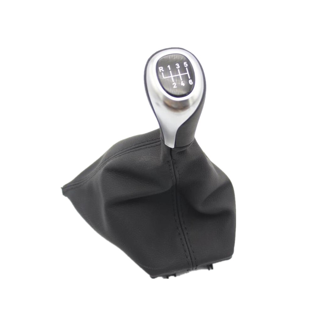 5 / 6 Speed Gear Lever Stick Shift Knob With Leather Boot For BMW 1 Series F20 F21 Car-styling: 6 Speed