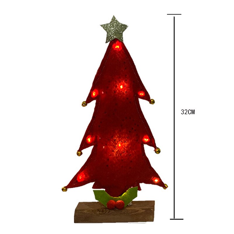 Mini Christmas LED tree with lamp decoration tree house desktop Christmas tree Party Table Decoration Year Home Decor