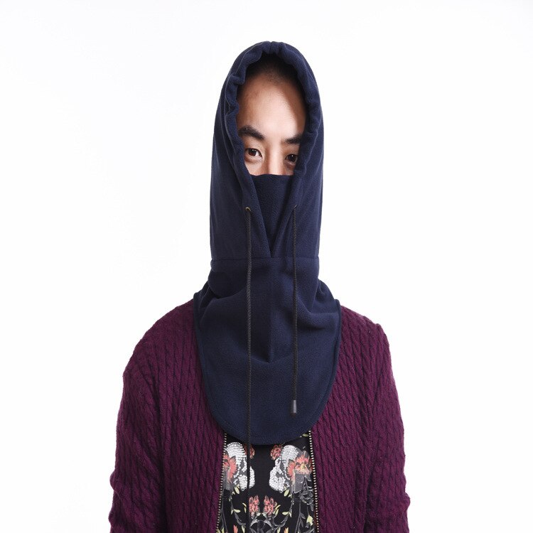 Sally-mascarilla facial completa para hombre y mujer, gorro de forro polar, pasamontañas de cuello, capucha más cálida, deportes de invierno, esquí, máscara táctica: navy