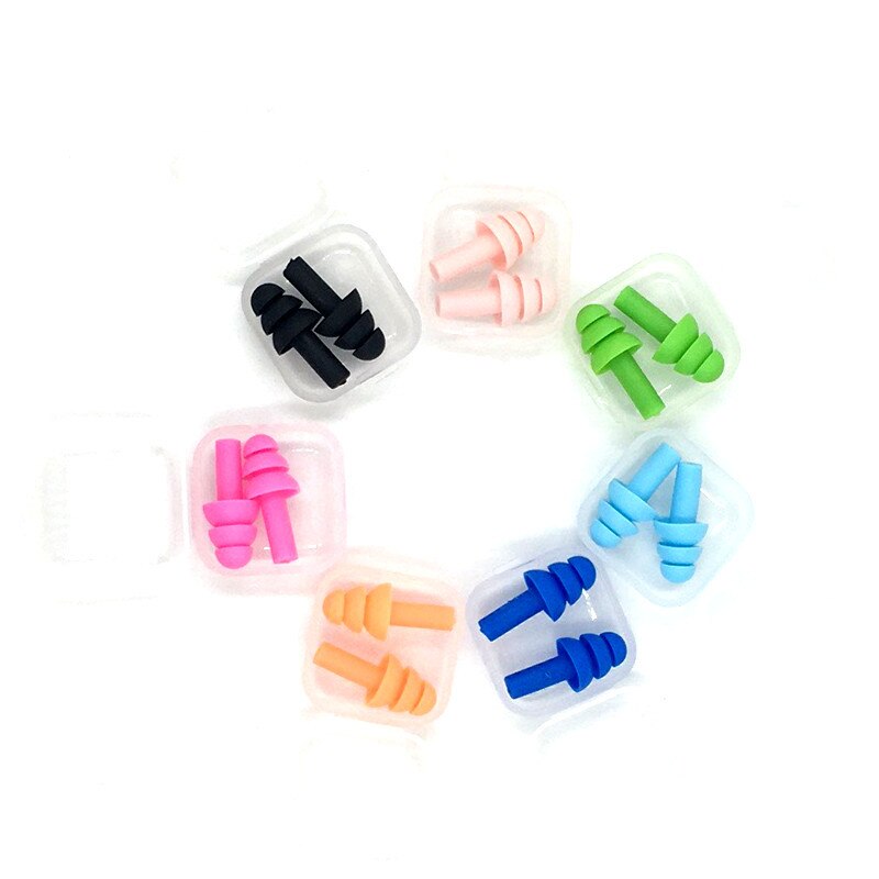 Bouchons d'oreilles en Silicone, 5 paires, Anti-ronflement, pour voyage, sommeil, réduction du bruit, protection pour la natation