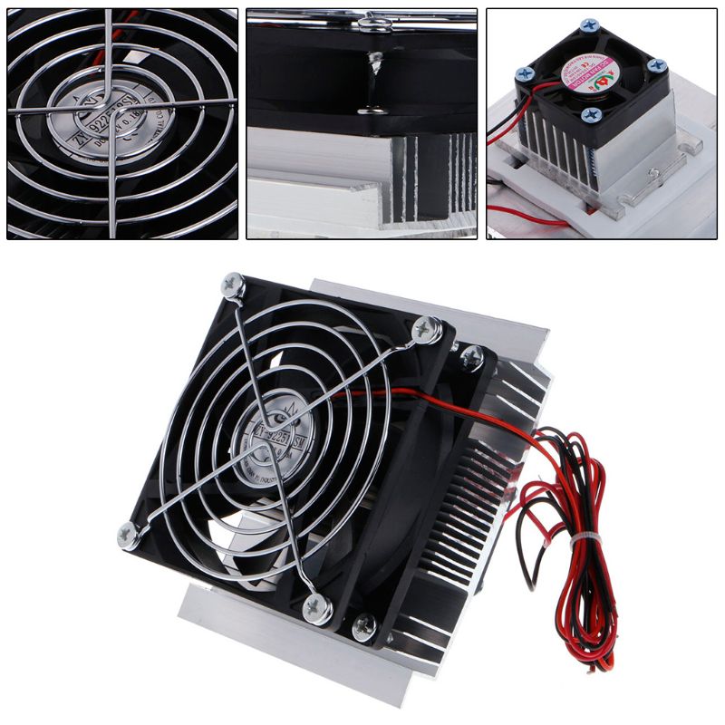 12V Thermoelectric Cooler Refrigeration Semiconductor Cooling Sy stem Kit Cooler Fan Finished Kit Computer Components