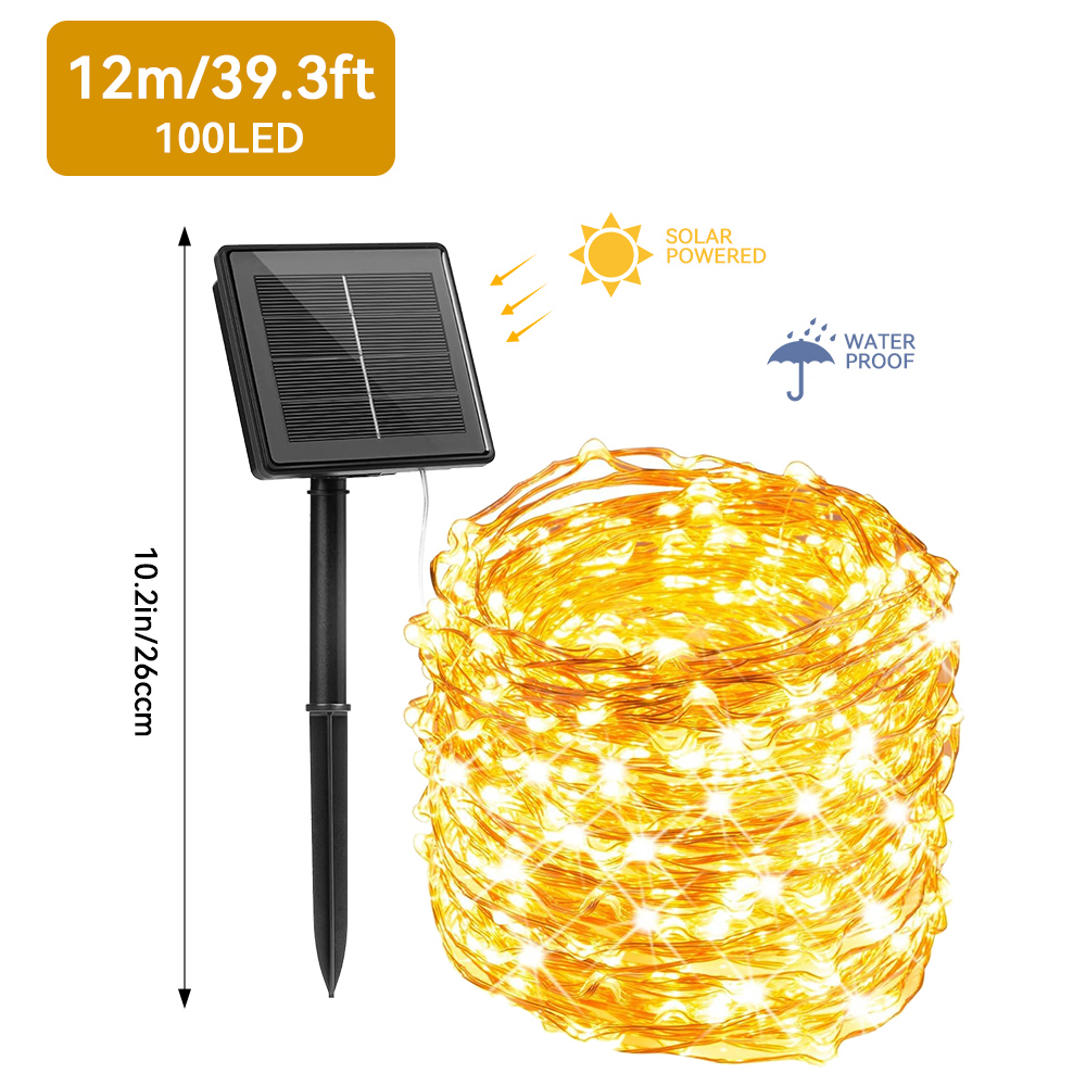 1pc soldrevne boblekugle led-lyskæder 20 led /30 led /50 led vandtæt udendørs havekorridor gårdspladsdekoration: Skovgrøn