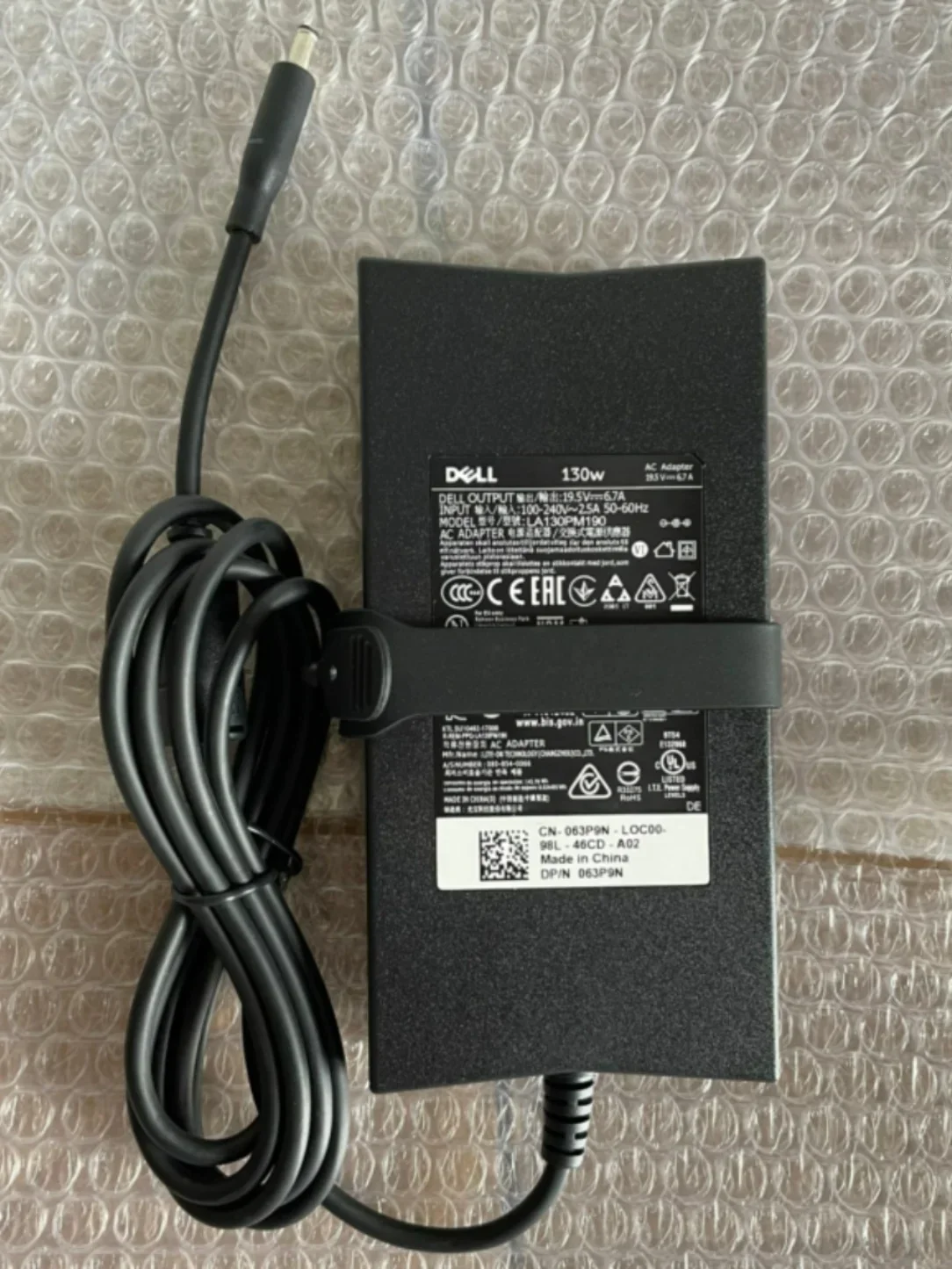Original Dell 130W Charger Power Supply for Dell XPS 15, 17, 7590 9530 9550 9560 9570 Precision 5510 5520 5530 5540 19.5V /6.7A