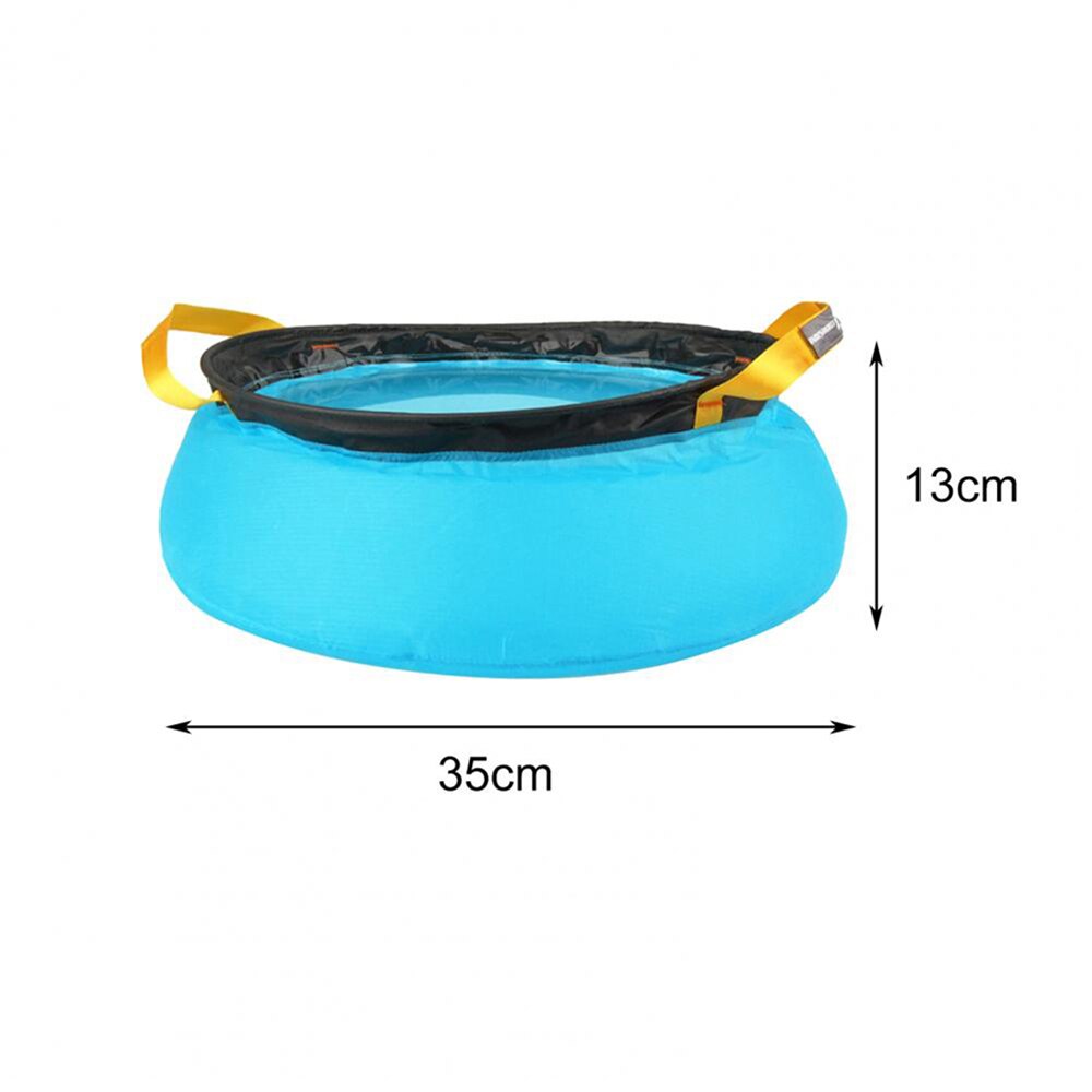 10L Opvouwbare Emmer Nylon Waterzak Wastafel Grote Capaciteit Outdoor Camping Picknick Wassen Groenten Emmer Met Opbergtas