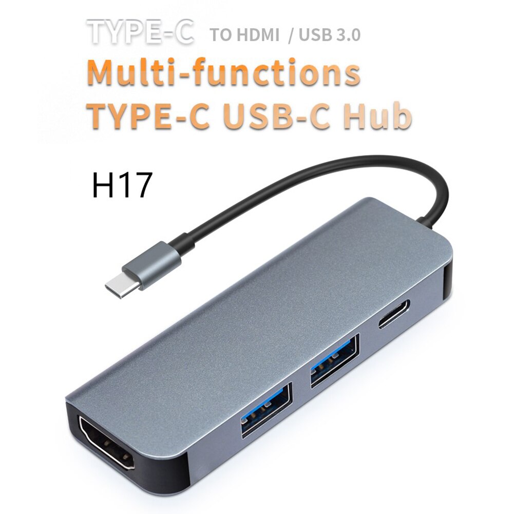 5 In 1 Usb 3.1 Type C Hub Hdmi 4K Usb C Hub Naar Gigabit Ethernet Rj45 Lan Adapter voor Mac Book Pro Thunderbolt 3 USB-C Charger: B