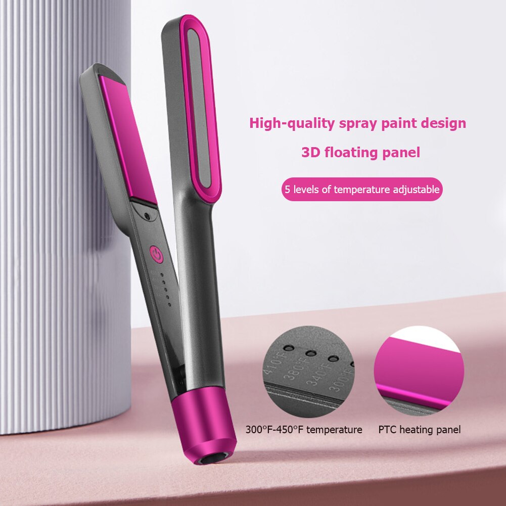 2 in 1 Electric Hair Straightener Hair Bang Splint Hairdressing 110V-220V Hair Curler Temperature Control EU US Plug Barber Tool