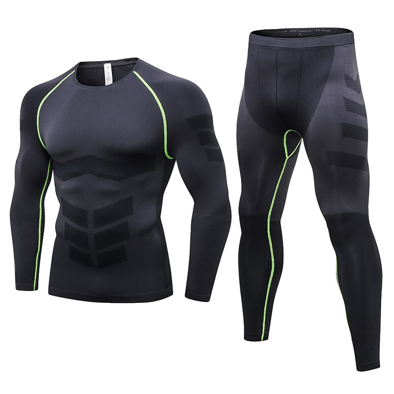 Fanceey Anti microbial Winter Thermo Underwear Thermal Men Long Johns Thermal Clothing Rashgard Kit Long Compression Underwear