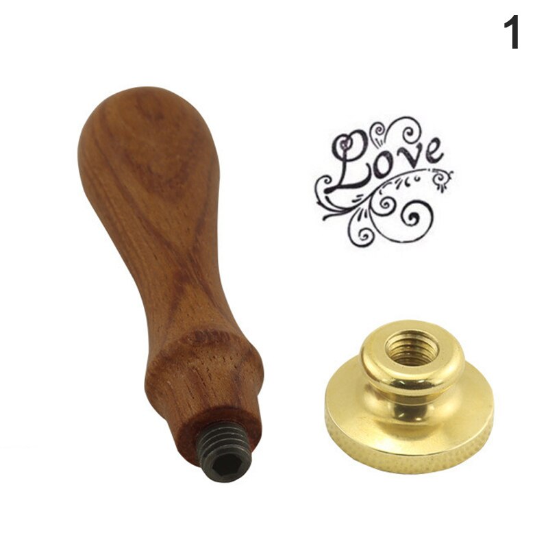 1Pc Retro Houten Stempel Klassieke Waxseal Stempel Oude Seal Post Decoratieve Antieke Stempel: A1